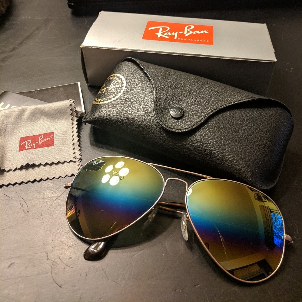 Ray-Ban Rainbow Lens Aviator Sunglasses